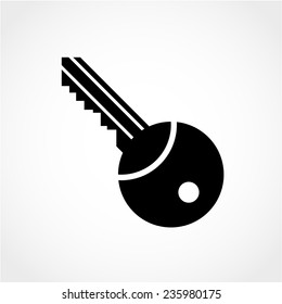 Unlock tool symbol. Key sign Icon Isolated on White Background