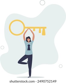 Desbloquea el verdadero potencial, tu yo ideal para el éxito en la carrera o los negocios, la mente secreta o la habilidad para resolver el problema.