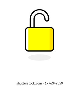 Unlock unique vector flat icon