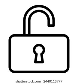 Ilustración del icono de desbloquear interfaz de usuario