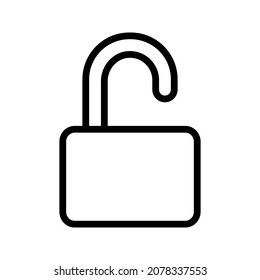 Unlock Vector Design Icon. Suitable for UI and UX Design