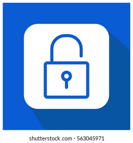 Unlock vector icon