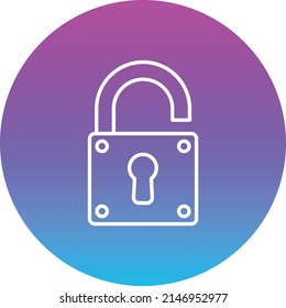 Unlock vector icon. Can be used for printing, mobile and web applications.