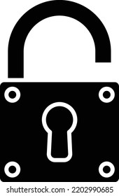 Unlock vector icon. Can be used for printing, mobile and web applications.