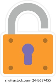 Unlock vector icon. Can be used for printing, mobile and web applications.