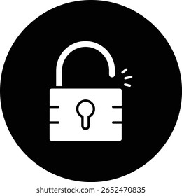 Unlock vector icon. Can be used for printing, mobile and web applications.