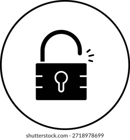 Unlock vector icon. Can be used for printing, mobile and web applications.
