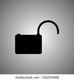 Unlock vector icon. EPS 10