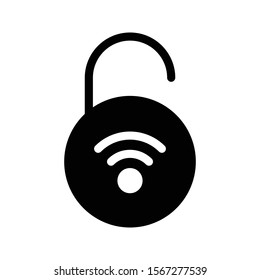 unlock vector thin line icon 