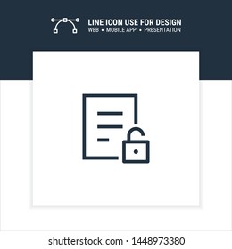 unlocked document icon design vector illustration
