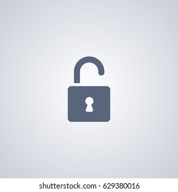 Unlocked icon, Open icon