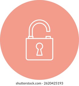 Unlocked Icon Symbol Art Sign