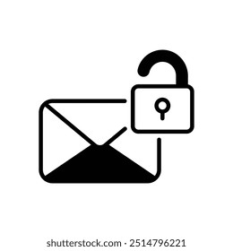 Unlocked icon vector stock illustration