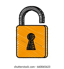 unlocked padlock accessory