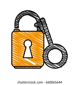 unlocked padlock accessory
