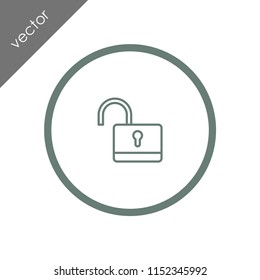 unlocked padlock icon