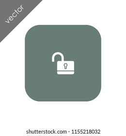 unlocked padlock icon