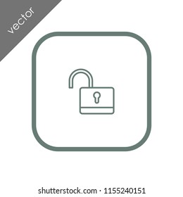 unlocked padlock icon