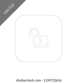 unlocked padlock icon