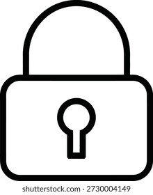 Candado desbloqueado con cerradura, símbolo de seguridad, diseño simple