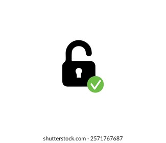 Unlocked padlocks icon. Access, account, authentication, firewall, icon, identification, open, padlock, privacy, private, protect, safety, secret, secure, security, symbol, system and vector.