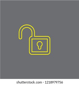 Unlocked vector icon