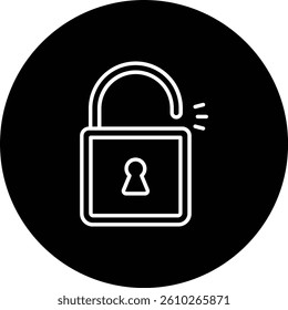 Unlocked vector icon. Can be used for printing, mobile and web applications.