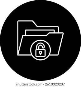 Unlocked vector icon. Can be used for printing, mobile and web applications.