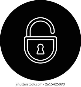 Unlocked vector icon. Can be used for printing, mobile and web applications.