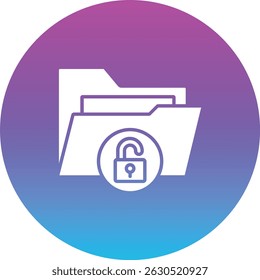 Icono de Vector desbloqueado. Se puede utilizar para aplicaciones de impresión, móviles y de Web.