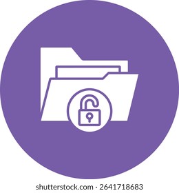 Unlocked vector icon. Can be used for printing, mobile and web applications.