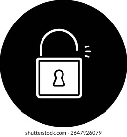 Unlocked vector icon. Can be used for printing, mobile and web applications.