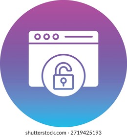 Icono de Vector desbloqueado. Se puede utilizar para aplicaciones de impresión, móviles y de Web.