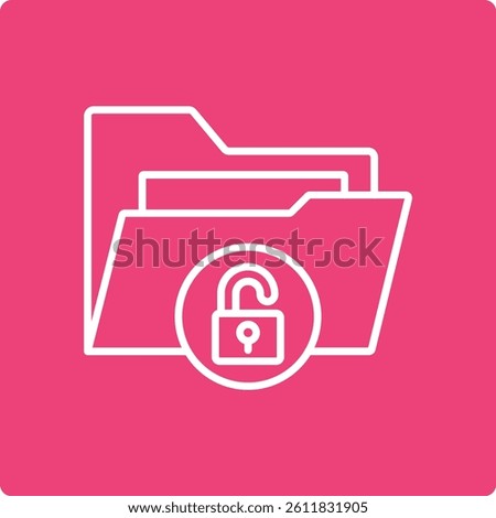 Unlocked vector icon. Can be used for printing, mobile and web applications.