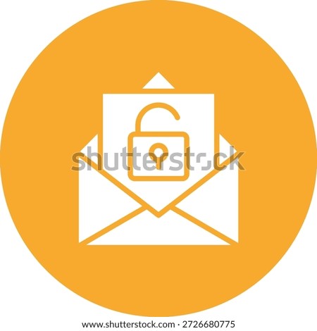 Unlocked Vector Icon Design Illustration