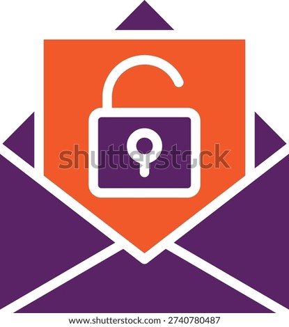 Unlocked Vector Icon Design Illustration