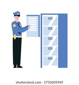 Desbloquear Una Ilustración vectorial de Evidencia. Archivo EPS 10			