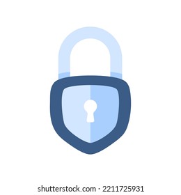 Unlocking the padlock with authentication technology. privacy protection concept