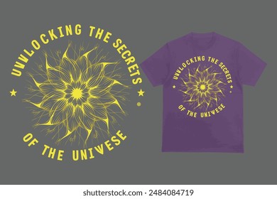 Unlocking the Secrets of the Universe, t-shirt design