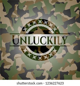 Unluckily on camo texture