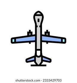 unmanned aerial vehicle aeronautical engineer color icon vector. unmanned aerial vehicle aeronautical engineer sign. isolated symbol illustration