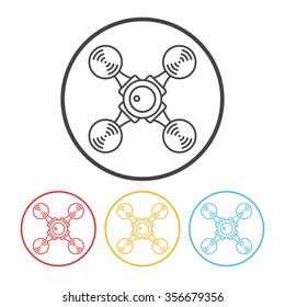 Unmanned Aircraft line icon