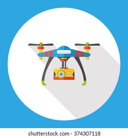 Unmanned Helicopter flat icon