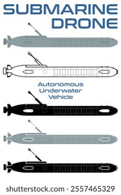 Unmanned Submarine vehicle drone submersive USA