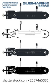 Unmanned Submarine vehicle drone submersive China