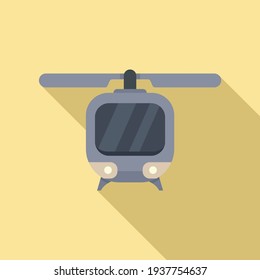 Unmanned taxi icon. Flat illustration of Unmanned taxi vector icon for web design