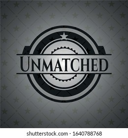 Unmatched dark emblem. Retro. Vector Illustration. Detailed.