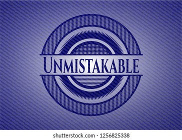 Unmistakable jean background