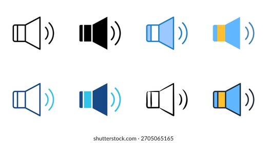 Unmute icon set multiple style collection 
