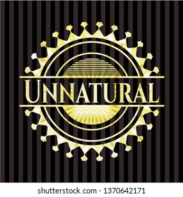 Unnatural golden emblem